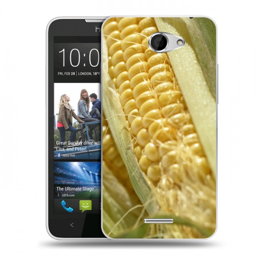 Дизайнерский пластиковый чехол для HTC Desire 516 Кукуруза