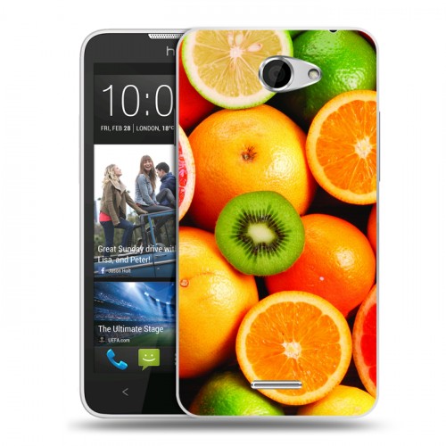Дизайнерский пластиковый чехол для HTC Desire 516 Лимон
