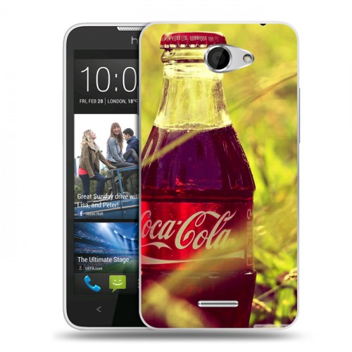 Дизайнерский пластиковый чехол для HTC Desire 516 Coca-cola