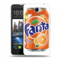 Дизайнерский пластиковый чехол для HTC Desire 516 Fanta