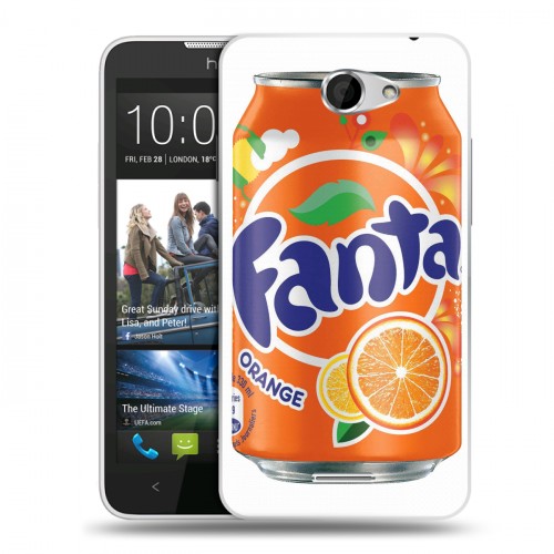 Дизайнерский пластиковый чехол для HTC Desire 516 Fanta