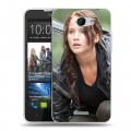 Дизайнерский пластиковый чехол для HTC Desire 516 Дженнифер Лоуренс