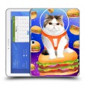 Дизайнерский силиконовый чехол для Samsung Galaxy Tab 4 10.1 Космик кошки