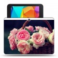 Дизайнерский силиконовый чехол для Samsung Galaxy Tab 4 10.1 Розы