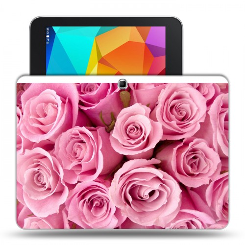 Дизайнерский силиконовый чехол для Samsung Galaxy Tab 4 10.1 Розы