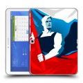 Дизайнерский силиконовый чехол для Samsung Galaxy Tab 4 10.1 Российский флаг
