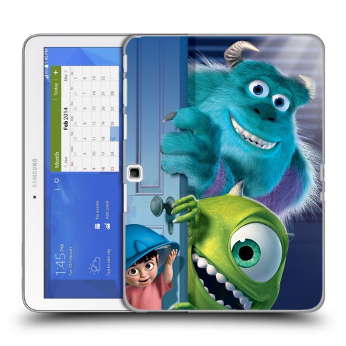 Дизайнерский силиконовый чехол для Samsung Galaxy Tab 4 10.1 Корпорация монстров