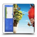 Дизайнерский силиконовый чехол для Samsung Galaxy Tab 4 10.1 Шрек