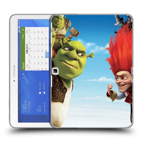 Дизайнерский силиконовый чехол для Samsung Galaxy Tab 4 10.1 Шрек