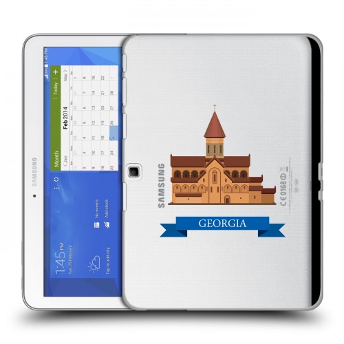 Дизайнерский силиконовый чехол для Samsung Galaxy Tab 4 10.1 Грузия