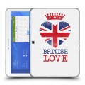 Дизайнерский силиконовый чехол для Samsung Galaxy Tab 4 10.1 British love