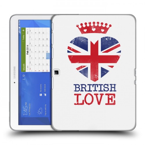Дизайнерский силиконовый чехол для Samsung Galaxy Tab 4 10.1 British love