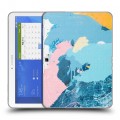 Дизайнерский силиконовый чехол для Samsung Galaxy Tab 4 10.1 Мазки краски