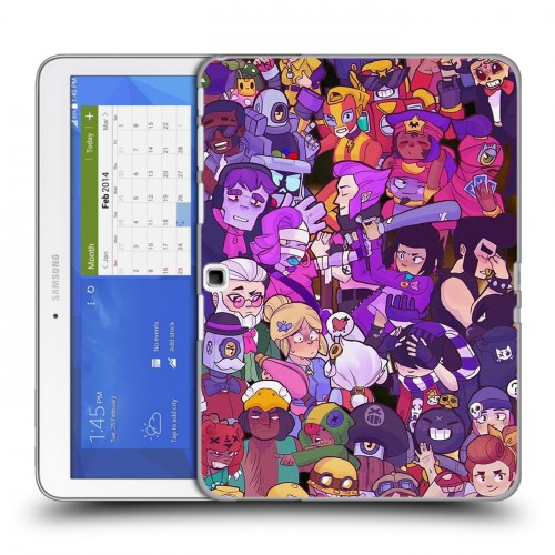 Дизайнерский силиконовый чехол для Samsung Galaxy Tab 4 10.1 Brawl Stars