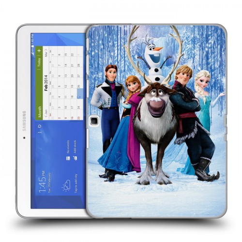 Дизайнерский силиконовый чехол для Samsung Galaxy Tab 4 10.1 Холодное сердце