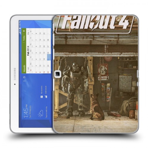 Дизайнерский силиконовый чехол для Samsung Galaxy Tab 4 10.1 Fallout