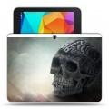 Дизайнерский силиконовый чехол для Samsung Galaxy Tab 4 10.1 Мир черепов