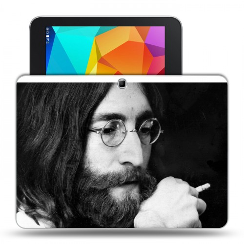 Дизайнерский силиконовый чехол для Samsung Galaxy Tab 4 10.1 Джон Леннон