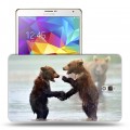 Дизайнерский силиконовый чехол для Samsung Galaxy Tab S 8.4 Медведи