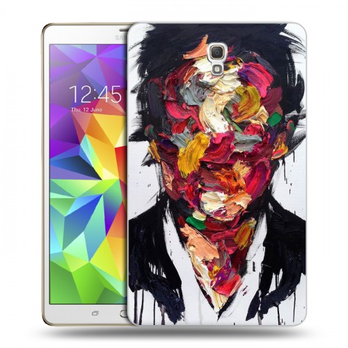 Дизайнерский силиконовый чехол для Samsung Galaxy Tab S 8.4 Портреты мазками