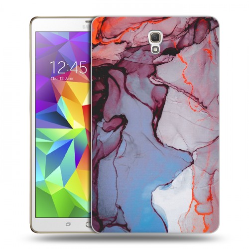 Дизайнерский силиконовый чехол для Samsung Galaxy Tab S 8.4 Мраморные узоры