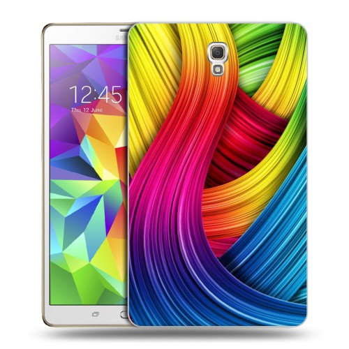 Дизайнерский силиконовый чехол для Samsung Galaxy Tab S 8.4 Геометрия радости