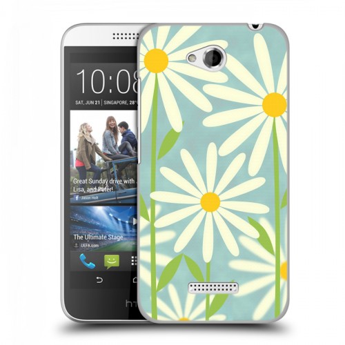 Дизайнерский пластиковый чехол для HTC Desire 616 Романтик цветы