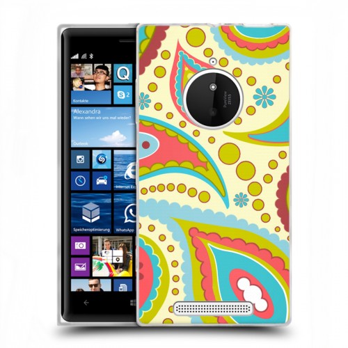 Дизайнерский пластиковый чехол для Nokia Lumia 830 Шаблоны пейсли
