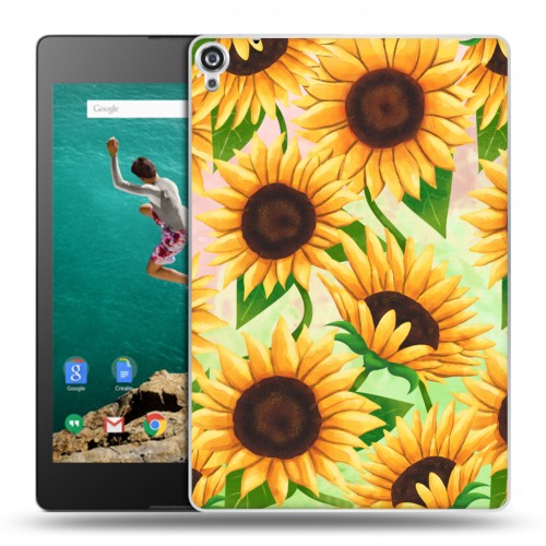 Дизайнерский пластиковый чехол для Google Nexus 9 Романтик цветы