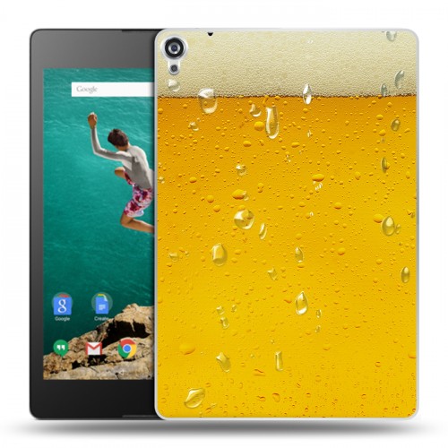 Дизайнерский пластиковый чехол для Google Nexus 9 Пузырьки пива
