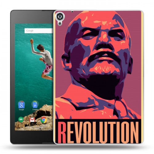 Дизайнерский пластиковый чехол для Google Nexus 9 Владимир Ленин