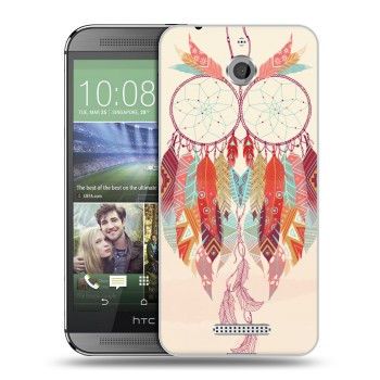 Дизайнерский силиконовый чехол для HTC Desire 510 Совиные ловцы снов (на заказ)