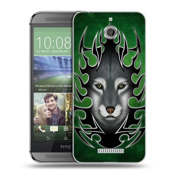 Дизайнерский силиконовый чехол для HTC Desire 510 Племенные животные (на заказ)