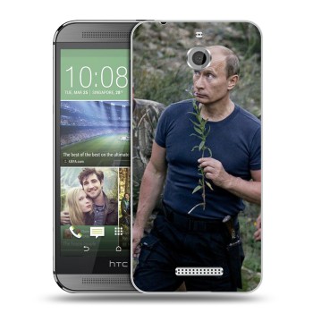 Дизайнерский силиконовый чехол для HTC Desire 510 В.В.Путин  (на заказ)