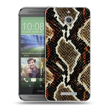 Дизайнерский силиконовый чехол для HTC Desire 510 Кожа змей (на заказ)