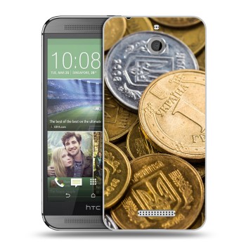 Дизайнерский силиконовый чехол для HTC Desire 510 Текстуры денег (на заказ)
