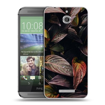 Дизайнерский силиконовый чехол для HTC Desire 510 Нуарные листья (на заказ)