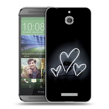 Дизайнерский силиконовый чехол для HTC Desire 510 Неоновые образы (на заказ)