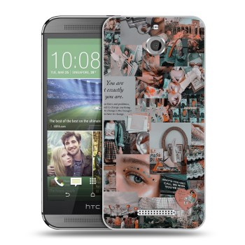 Дизайнерский силиконовый чехол для HTC Desire 510 Коллаж (на заказ)