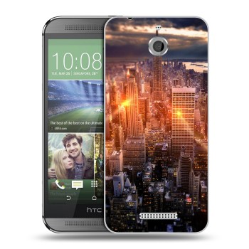 Дизайнерский силиконовый чехол для HTC Desire 510 Нью-Йорк (на заказ)