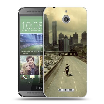 Дизайнерский силиконовый чехол для HTC Desire 510 Ходячие мертвецы (на заказ)