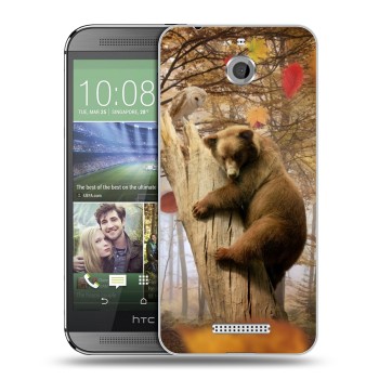 Дизайнерский силиконовый чехол для HTC Desire 510 Медведи (на заказ)