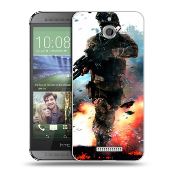 Дизайнерский силиконовый чехол для HTC Desire 510 Call of duty (на заказ)
