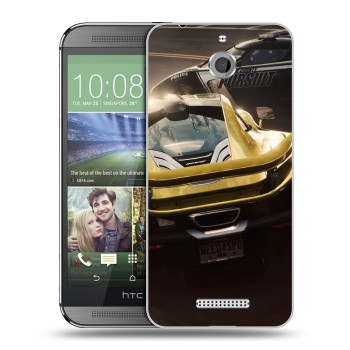 Дизайнерский силиконовый чехол для HTC Desire 510 Need for speed (на заказ)