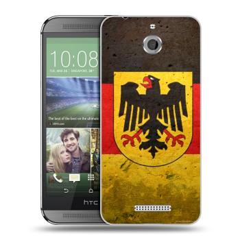 Дизайнерский силиконовый чехол для HTC Desire 510 Флаг Германии (на заказ)