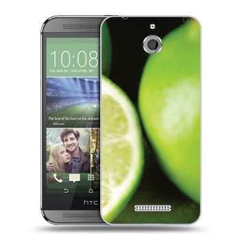 Дизайнерский силиконовый чехол для HTC Desire 510 Лайм (на заказ)