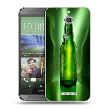 Дизайнерский силиконовый чехол для HTC Desire 510 Carlsberg (на заказ)