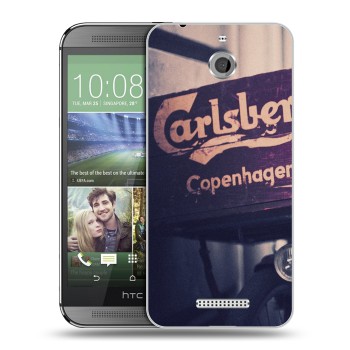 Дизайнерский силиконовый чехол для HTC Desire 510 Carlsberg (на заказ)
