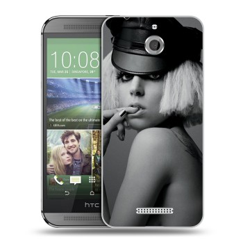 Дизайнерский силиконовый чехол для HTC Desire 510 Леди Гага (на заказ)