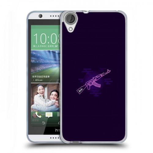 Дизайнерский силиконовый чехол для HTC Desire 820 Неоновые образы